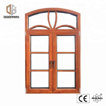 Fenêtre à battant recouverte de bois français à structure ronde et design certifié aama avec double vitrage